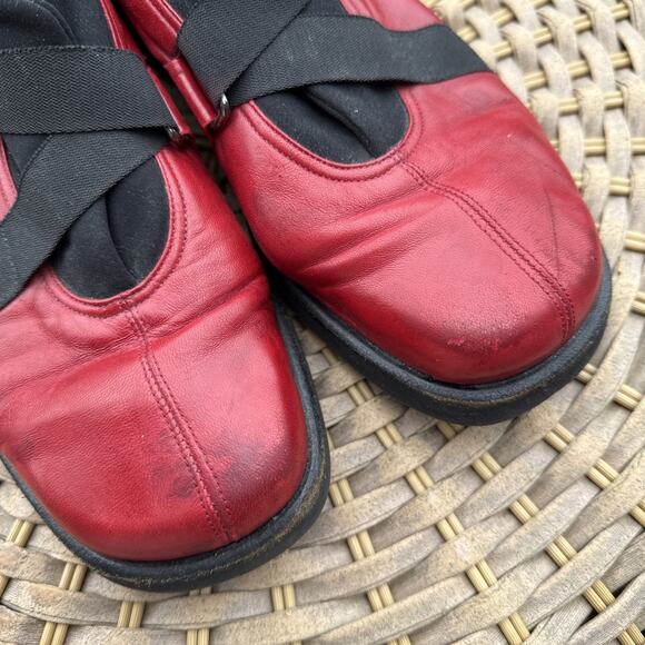 Thierry Rabotin Red and Black Leather Shoes Size Approx 10 Wide See Pics Measure - Picture 13 of 16